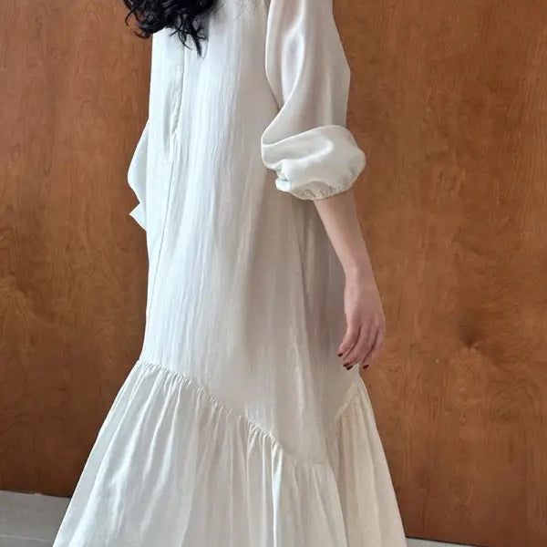 FRENCH LOOSE GENTLE LONG DRESS-VETEMENTS