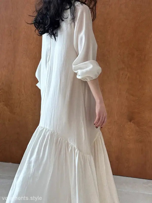 FRENCH LOOSE GENTLE LONG DRESS-VETEMENTS