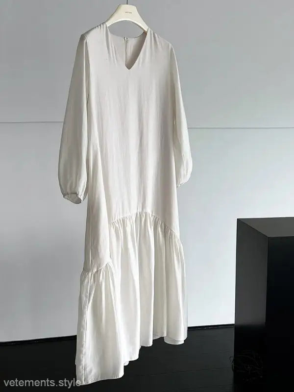 FRENCH LOOSE GENTLE LONG DRESS-VETEMENTS