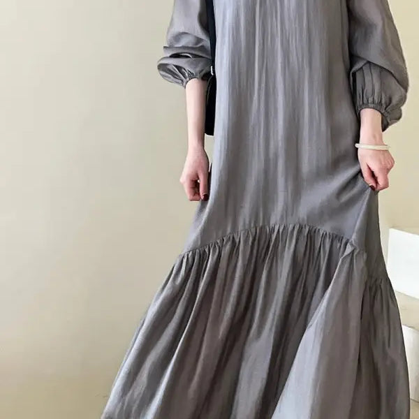 FRENCH LOOSE GENTLE LONG DRESS-VETEMENTS