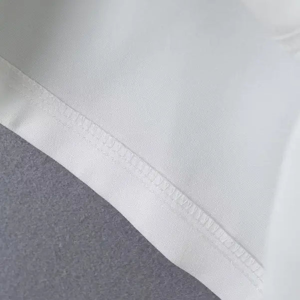 White fabric with textured edge from Gorgeous Yacht Fit Crop Top featuring high waist design