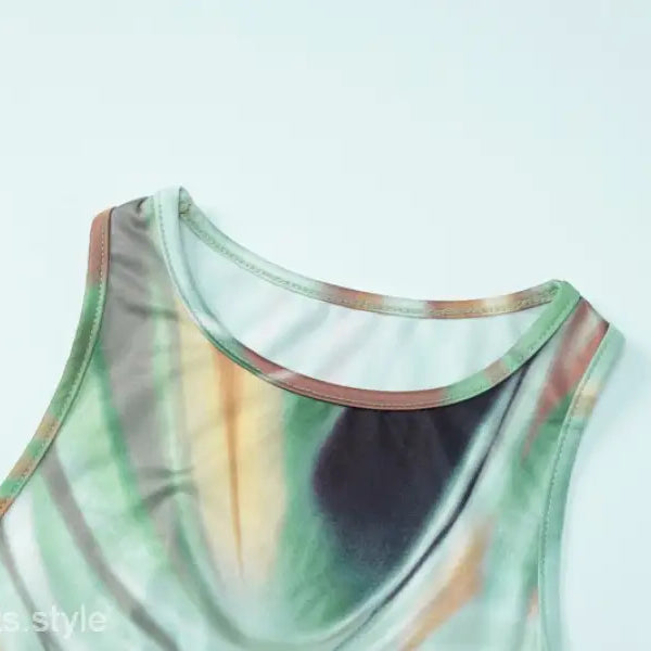 GREEN SUMMER SLIMMING DRESS-VETEMENTS