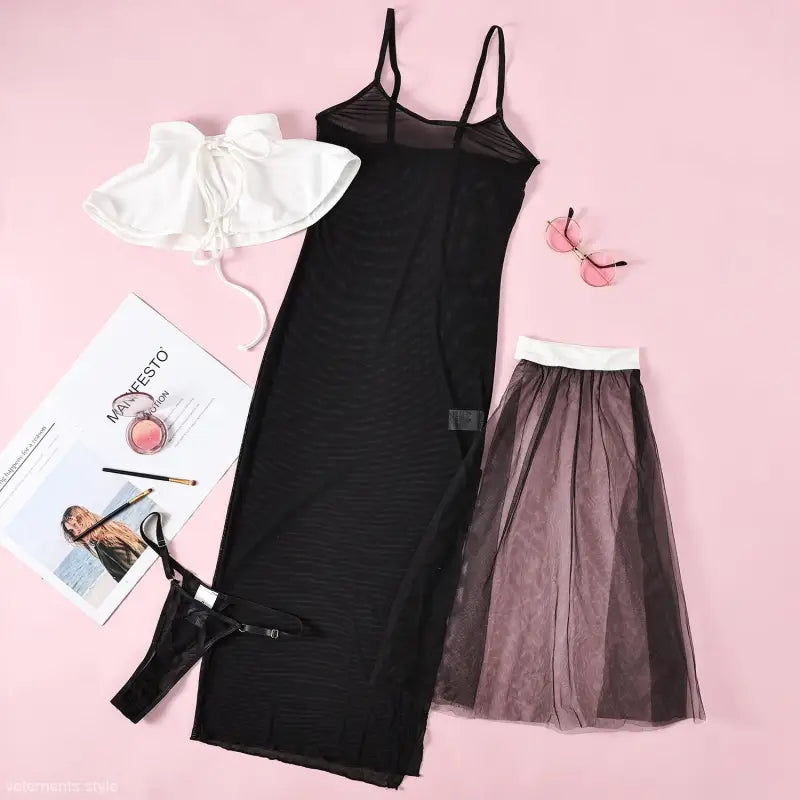 HALLOWEEN LACE MESH SEXY SUIT-VETEMENTS