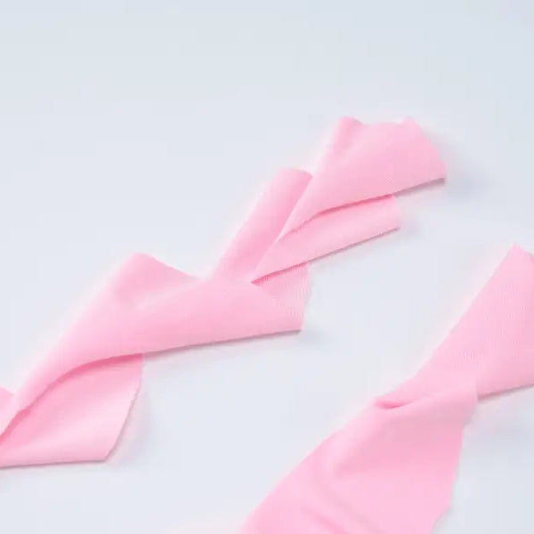 Pink fabric strips for halterneck deep V ruffled dress, available with free shipping