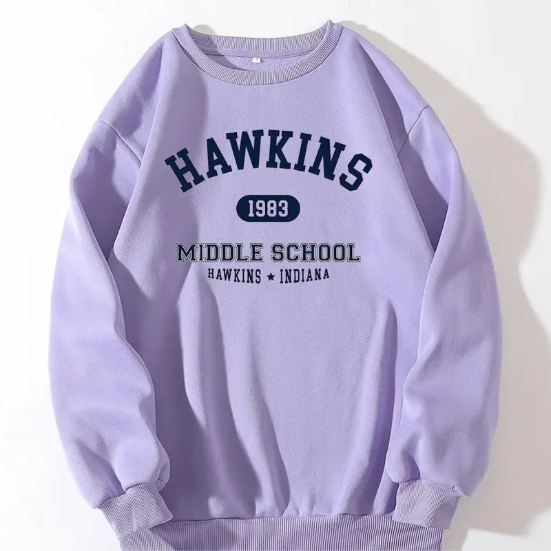 Lavender Hawkins Cute Sweater for Fall Winter Korean style, perfect for cozy seasons