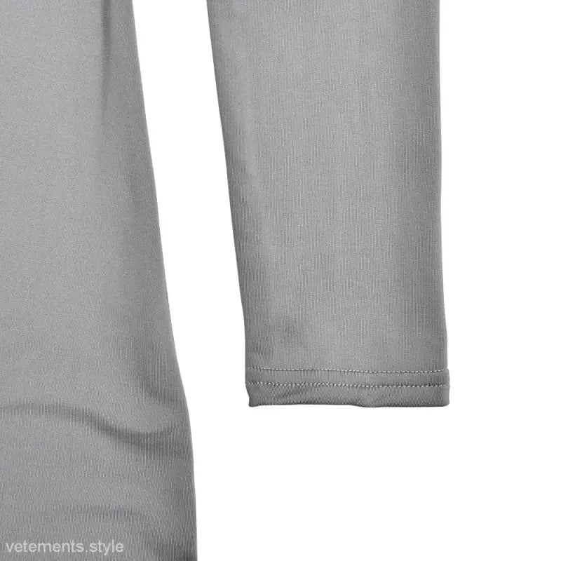 Gray long-sleeved shirt sleeve hem of Light Gray Soft Jumpsuit for Spring/Fall