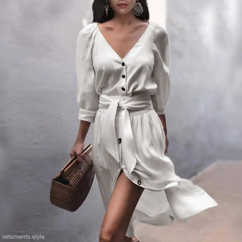 LONG SLEEVE SEXY DRESS-VETEMENTS