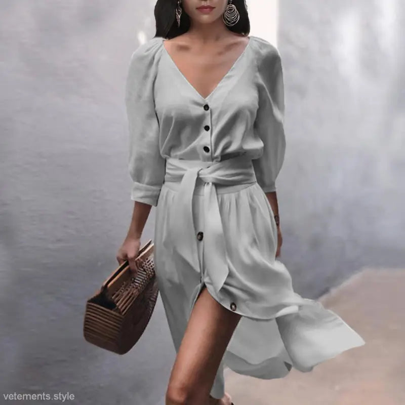 LONG SLEEVE SEXY DRESS-VETEMENTS