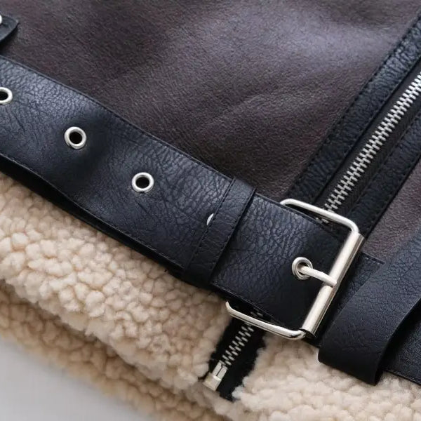 LOOSE MOTORCYCLE JACKET-VETEMENTS