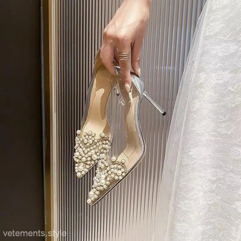 SPARKLING RHINESTONE HIGH HEELS-VETEMENTS