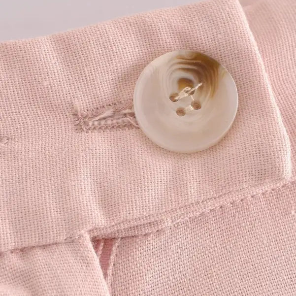 Pink fabric with button closure from Pink Pants and Top Blazer High collection