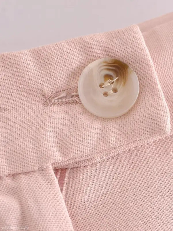 Pink fabric with button closure from Pink Pants and Top Blazer High collection