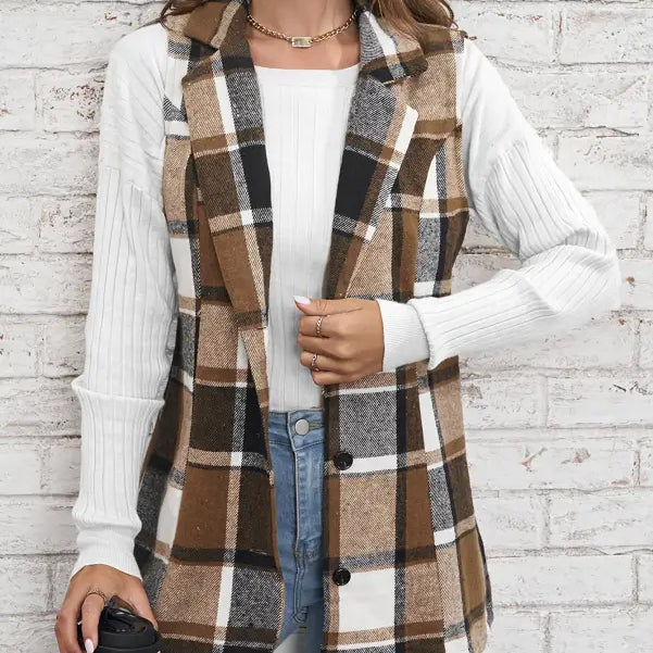 SINGLE PLAID COAT-VETEMENTS
