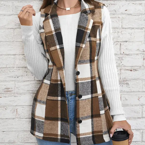 SINGLE PLAID COAT-VETEMENTS