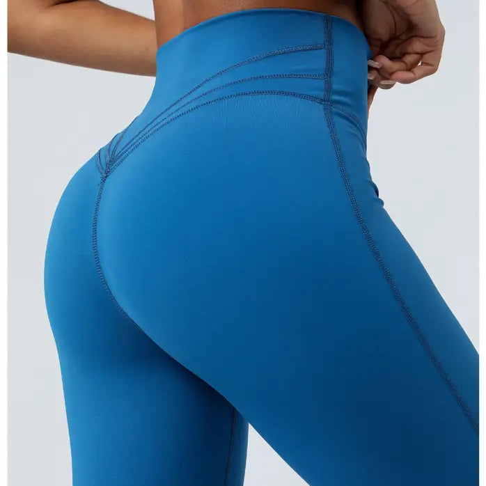 Image of purplish blue flared yoga pants from Purplish Blue Flared Yoga Pants collection