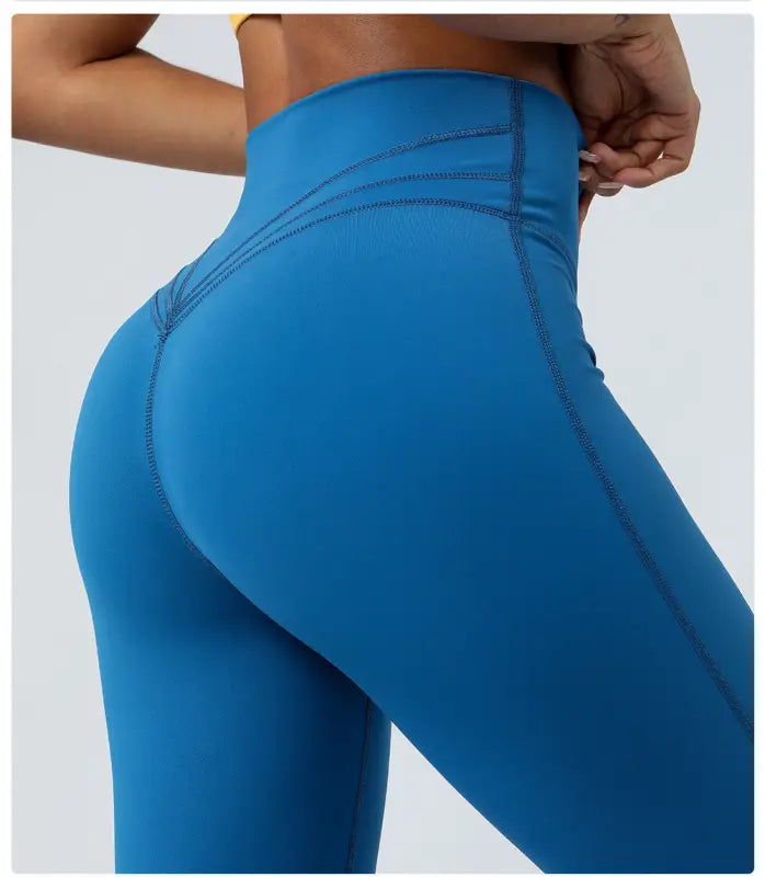 Image of purplish blue flared yoga pants from Purplish Blue Flared Yoga Pants collection