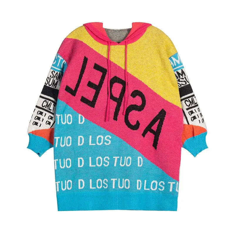 LETTER GRAPHIC LOOSE SWEATER-VETEMENTS