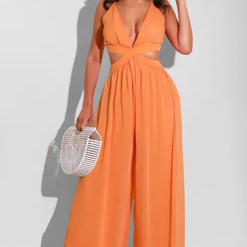 CASUAL LOOSE CHIFFON JUMPSUIT-VETEMENTS