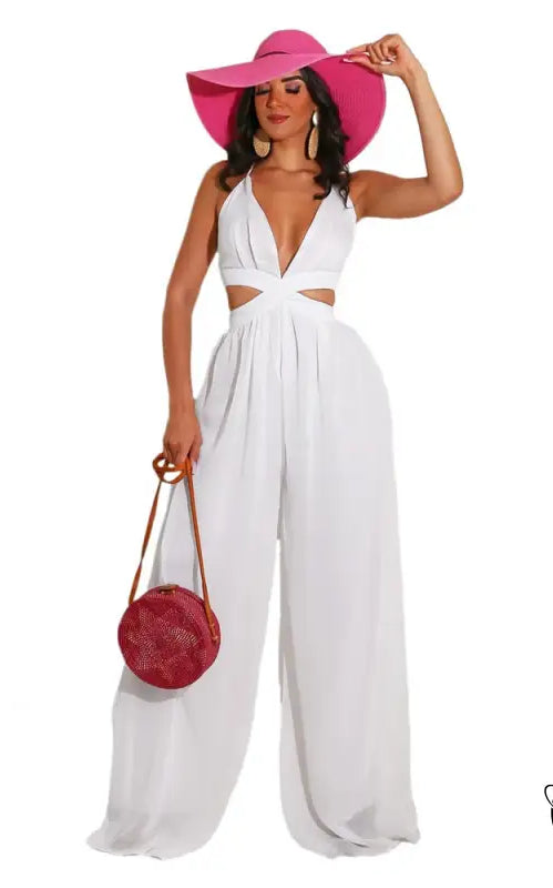 CASUAL LOOSE CHIFFON JUMPSUIT-VETEMENTS