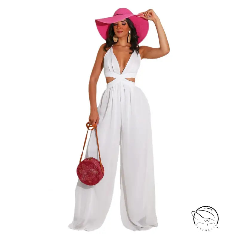 CASUAL LOOSE CHIFFON JUMPSUIT-VETEMENTS