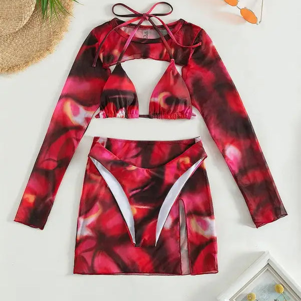 THREE PIECE SET SWIMSUIT-VETEMENTS