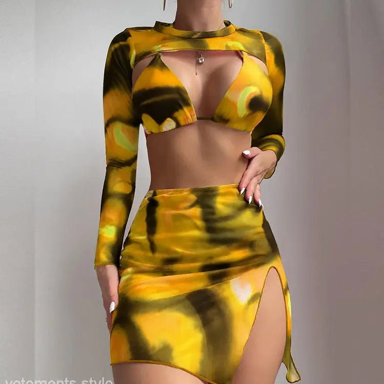 THREE PIECE SET SWIMSUIT-VETEMENTS