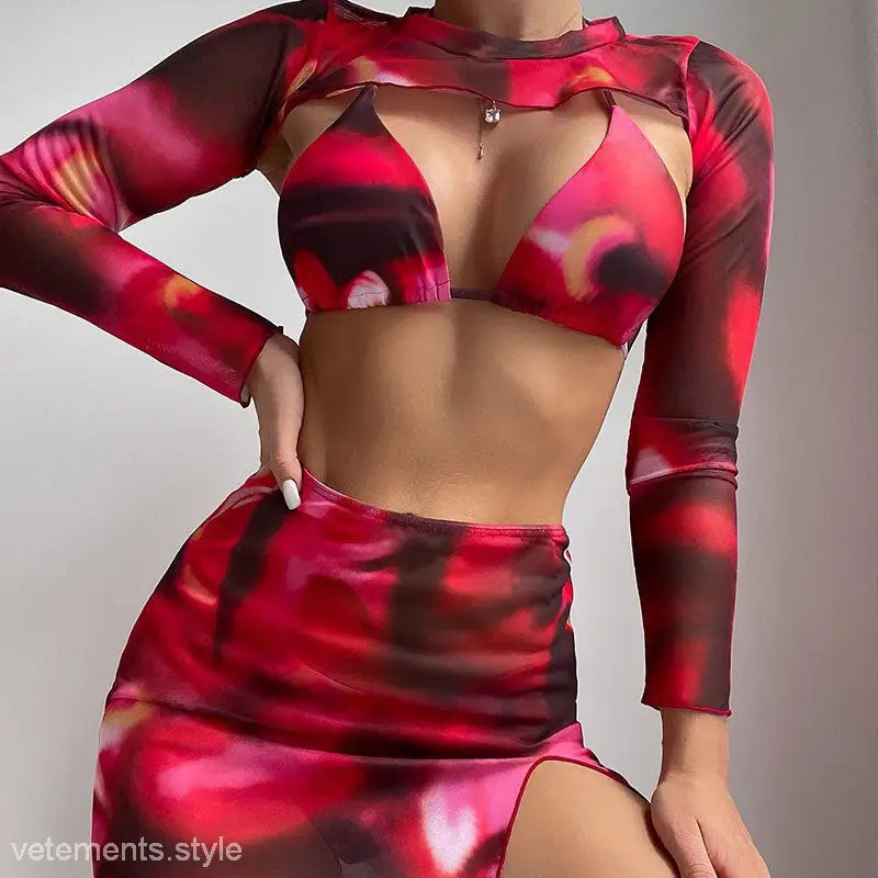 THREE PIECE SET SWIMSUIT-VETEMENTS