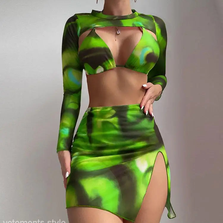 THREE PIECE SET SWIMSUIT-VETEMENTS