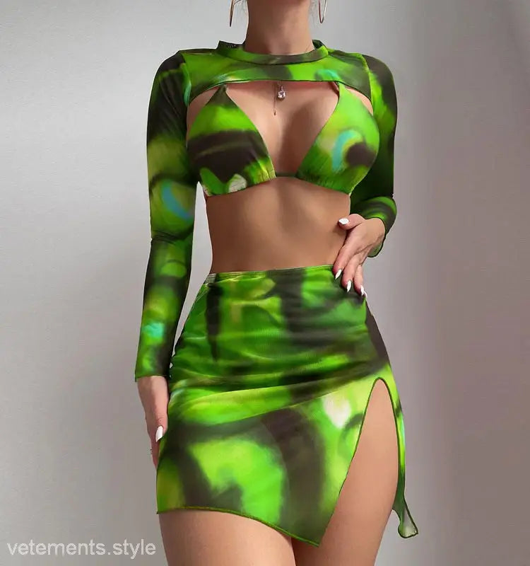 THREE PIECE SET SWIMSUIT-VETEMENTS