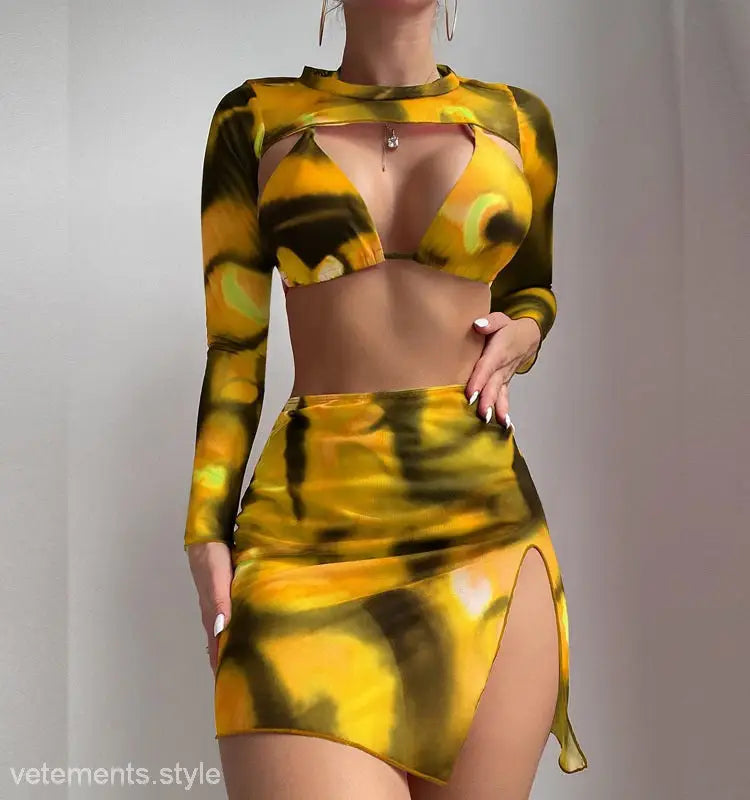 THREE PIECE SET SWIMSUIT-VETEMENTS