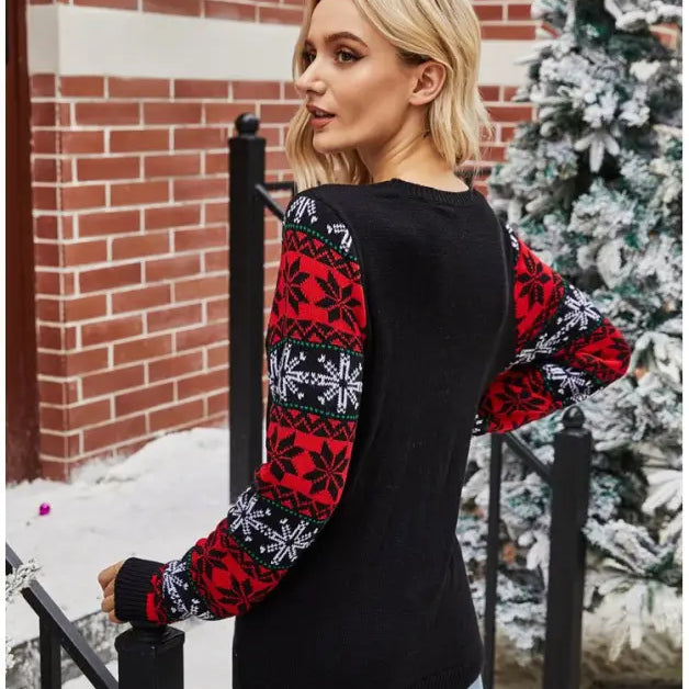 CHRISTMAS PULLOVER SANTA CLAUS EMBROIDERED CREW NECK KNITWEAR-VETEMENTS