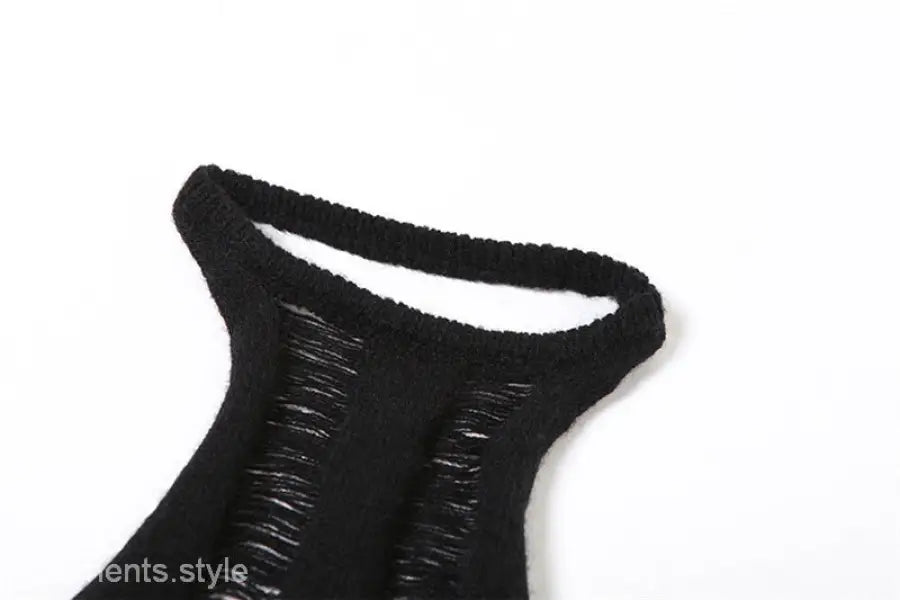 SEXY HALTER KNITTED SHEATH DRESS-VETEMENTS