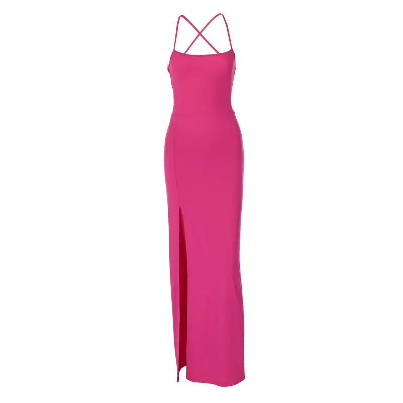 SEXY HALTER STRAP SHEATH DRESS-VETEMENTS