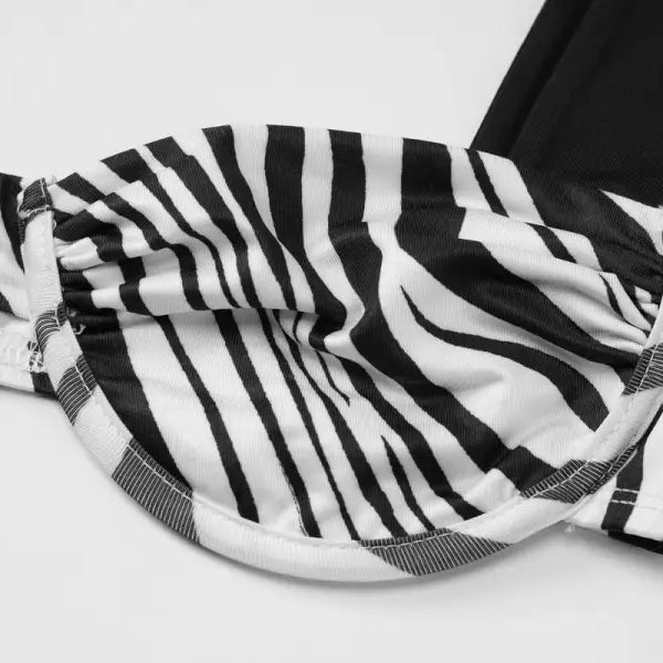 Holiday Set: Animal Print Tie V-neck Crop and Maxi Skirt