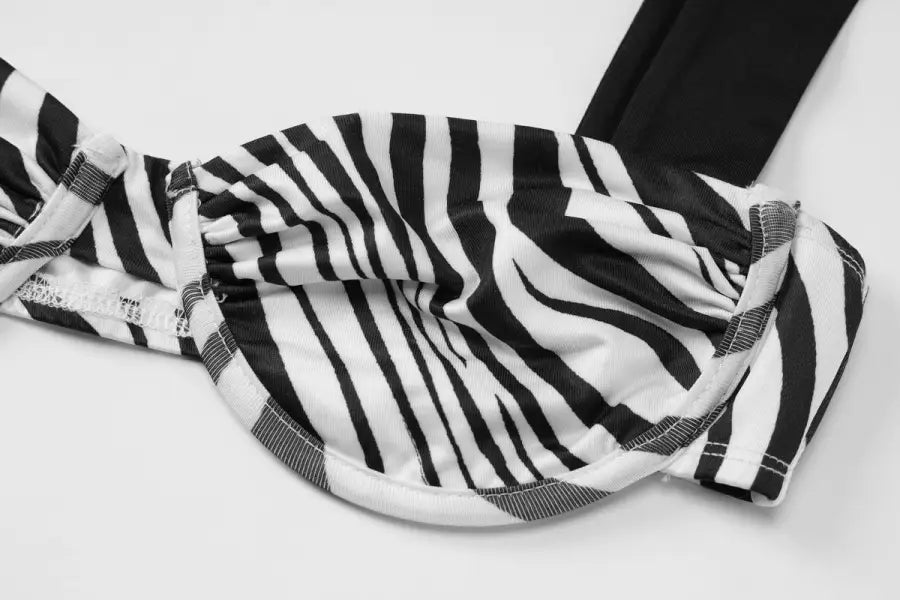 Holiday Set: Animal Print Tie V-neck Crop and Maxi Skirt