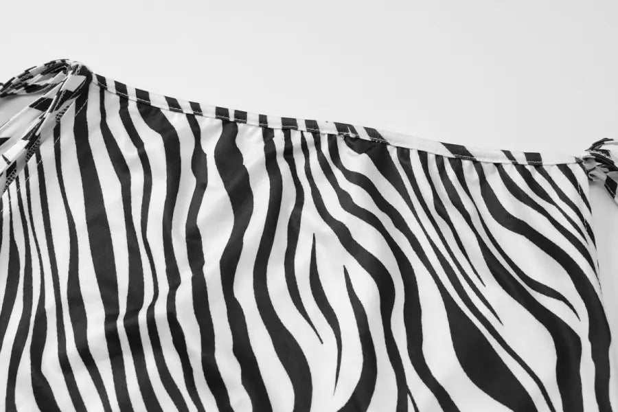 Holiday Set: Animal Print Tie V-neck Crop and Maxi Skirt