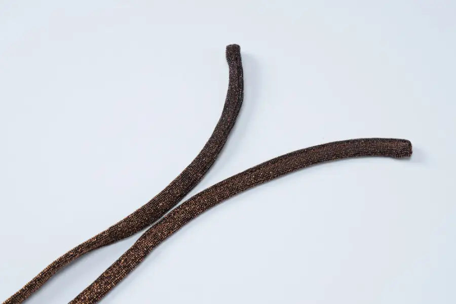 Brown glittery flexible cords for sexy lace hip skirt or hip skirt suit accessories