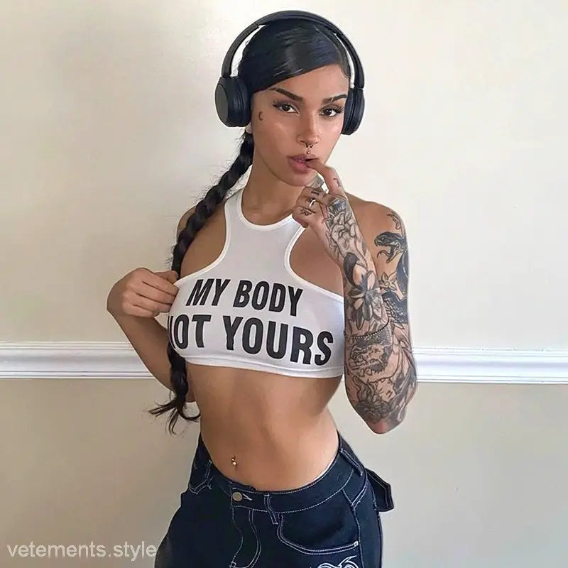 SEXY LETTERS PRINTED T SHIRT-VETEMENTS