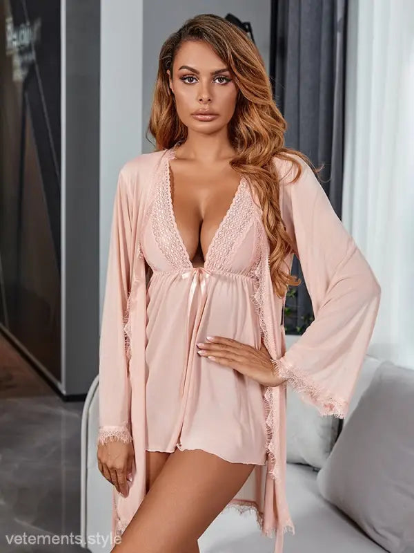 SEXY PAJAMAS LACE MESH SUIT-VETEMENTS