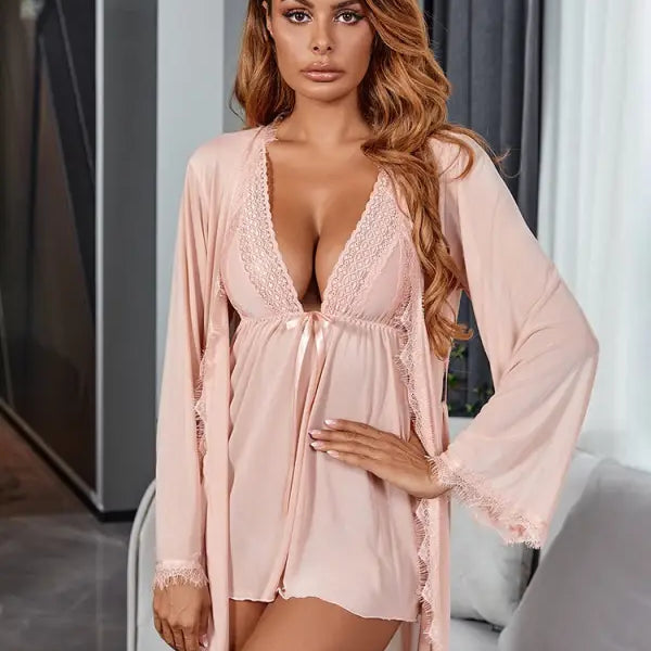 SEXY PAJAMAS LACE MESH SUIT-VETEMENTS