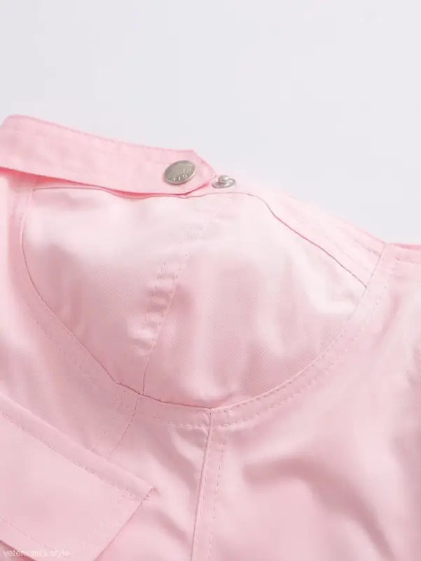 SEXY PINK ZIPPER CORSET-VETEMENTS