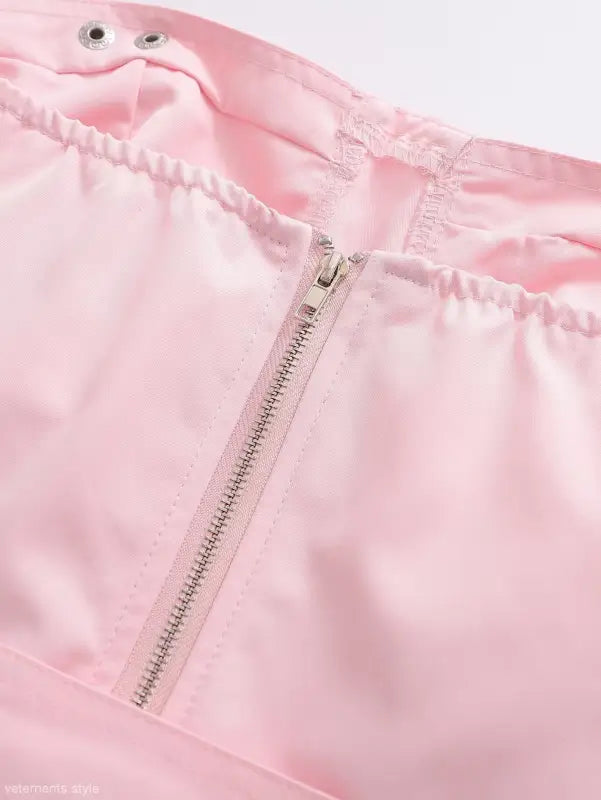 SEXY PINK ZIPPER CORSET-VETEMENTS