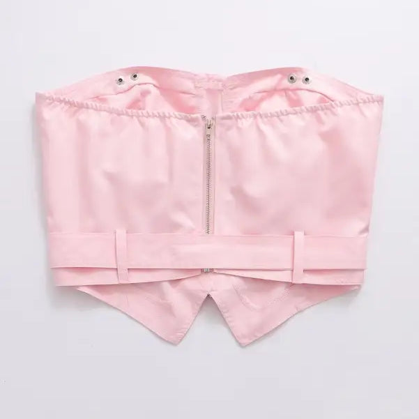 SEXY PINK ZIPPER CORSET-VETEMENTS