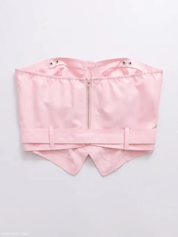 SEXY PINK ZIPPER CORSET-VETEMENTS