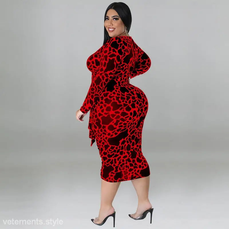 Sexy Sheath Long Sleeve Maxi Dress