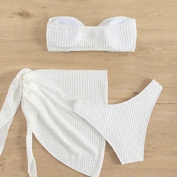 SEXY WHITE RETRO BIKINI-VETEMENTS