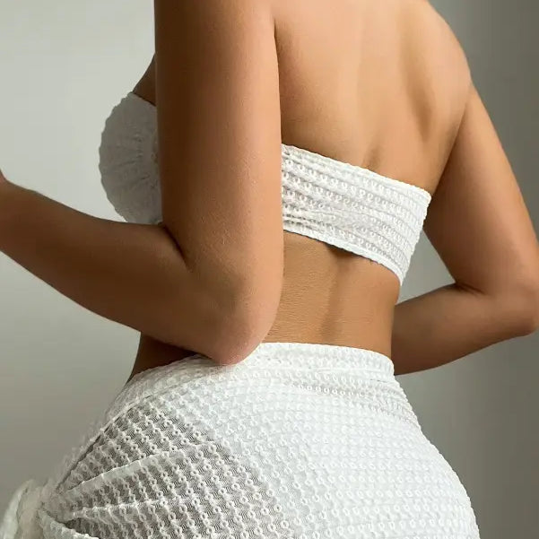 SEXY WHITE RETRO BIKINI-VETEMENTS