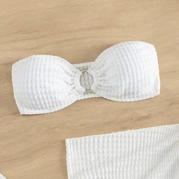 SEXY WHITE RETRO BIKINI-VETEMENTS