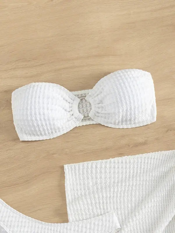 SEXY WHITE RETRO BIKINI-VETEMENTS
