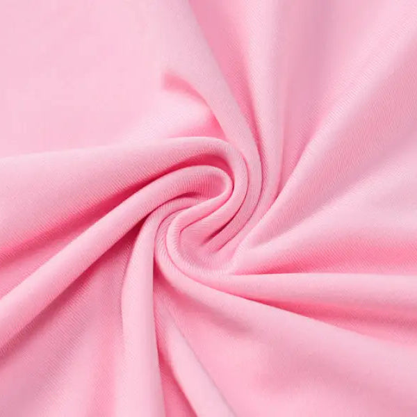 Swirled pink fabric on slimming sheath camisole dress for parties and clubs